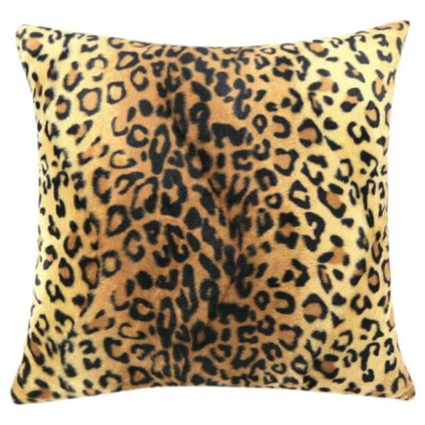 Animal Zebra Leopard Polyester Plush Pillow Cases Throw Cushion Cover Home Decor 